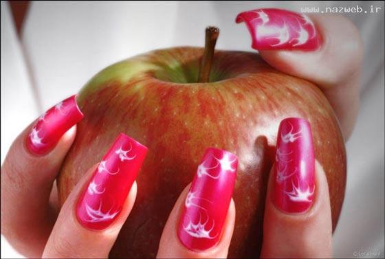 تصاویری زیبا از مدل های فرنج ناخن های دخترانه
