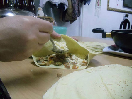 نحوه تهیه نان تاکو