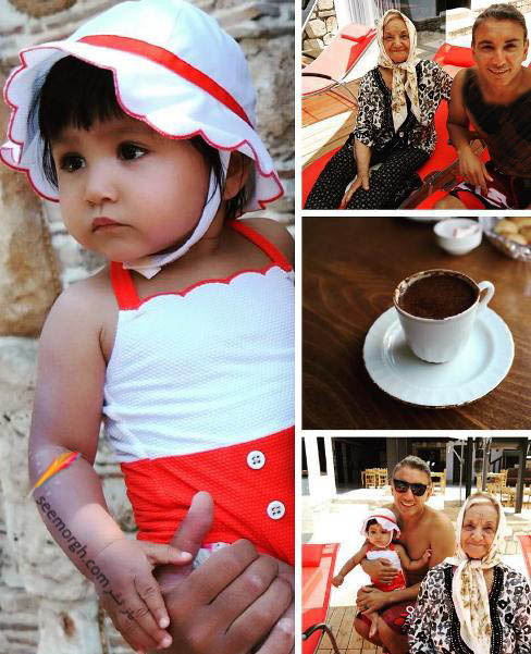 شادمهر عقیلی در کنار مادرش