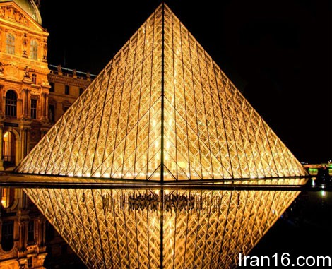 هرم لوور،هرم لوور در پاریس مکانهای تفریحی پاریس,دیدنی های شهر پاریس