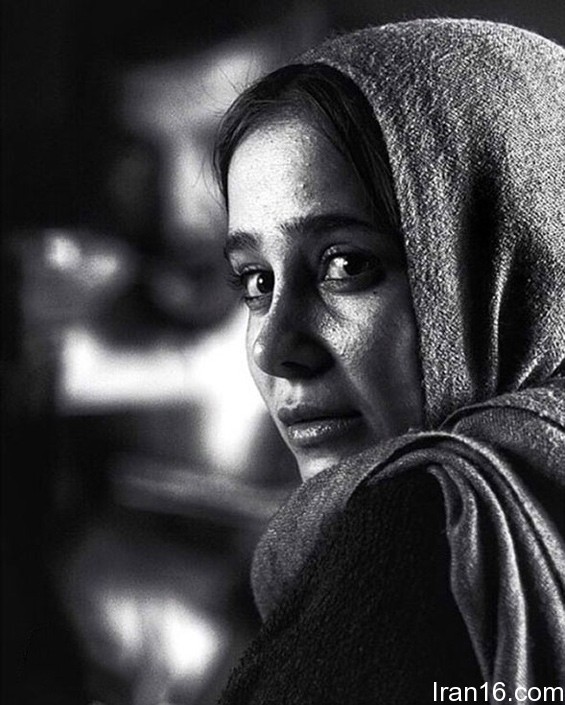 عکس هنری سیاه سفید بازیگر زن سینمای ایران حبیبی