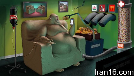 کاریکاتور مفهومی, کاریکاتور زندگی مدرن