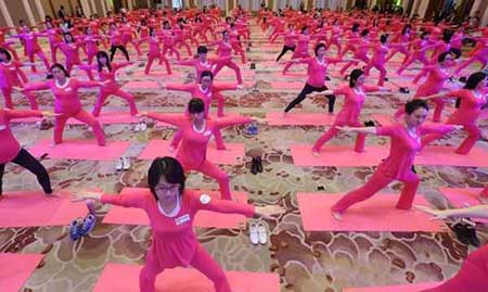 تجمع عظیم زنان باردار برای ورزش مخصوص خانم های باردار در بیجین - چین عکسهای جالب,عکسهای جذاب