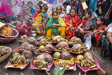 مراسم آیینی هندوهای بنگلادشی در شهر داکا تصاویر دیدنی,تصاویر جالب,مراسم آیینی