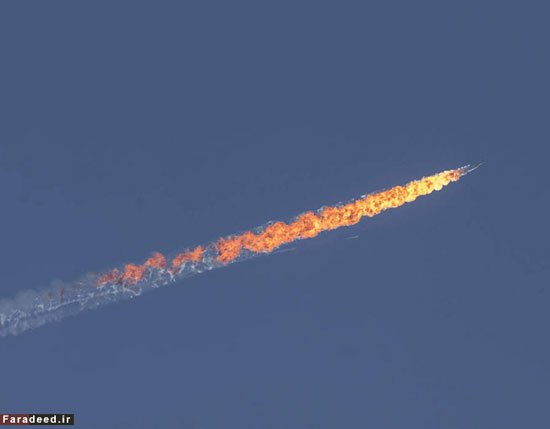 تصاویر جدید از سرنگونی جنگنده روسیه تصاویر جدید از سرنگونی جنگنده روسیه