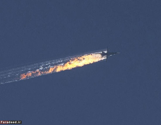 تصاویر جدید از سرنگونی جنگنده روسیه تصاویر جدید از سرنگونی جنگنده روسیه