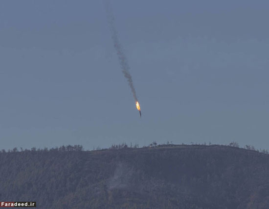 تصاویر جدید از سرنگونی جنگنده روسیه تصاویر جدید از سرنگونی جنگنده روسیه