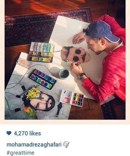 عکسهای اینستاگرامی بازیگران با متن خنده دار 94 (3)