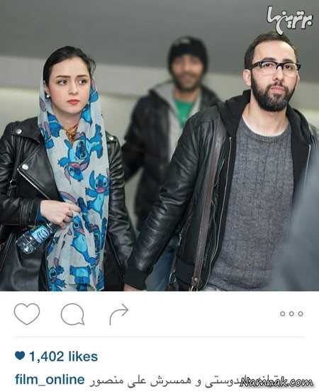 ترانه علیدوستی و همسرش ترانه علیدوستی و همسرش ، بازیگران مشهور ایرانی ، عکسهای جدید بازیگران 94