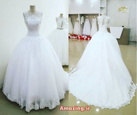 لباس عروس 95 , لباس عروس 2016 , مدل لباس عروس پفی , لباس عروس بلند
