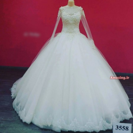 لباس عروس 95 , لباس عروس 2016 , مدل لباس عروس پفی , لباس عروس بلند