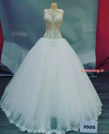 لباس عروس 95 , لباس عروس 2016 , مدل لباس عروس پفی , لباس عروس بلند