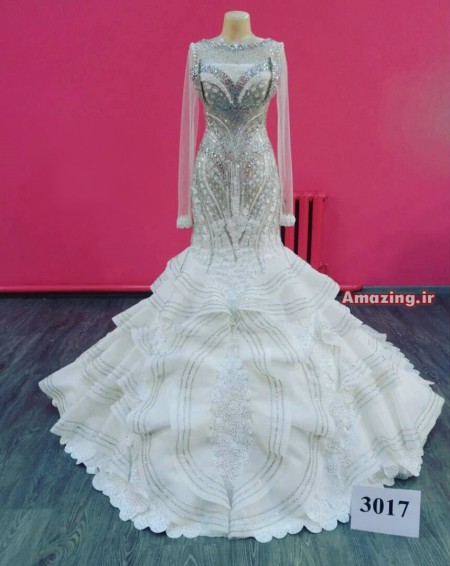 لباس عروس 95 , لباس عروس 2016 , مدل لباس عروس پفی , لباس عروس بلند