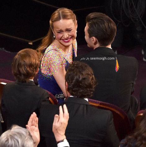 واکنش بری لارسن پس از برنده شدن اسکار بهترین بازیگر نقش اول زن