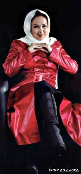 مدل پالتو چرم شیک بهنوش بختیاری پالتو چرم شیک ، بهنوش بختیاری ، عکس های بهنوش بختیاری