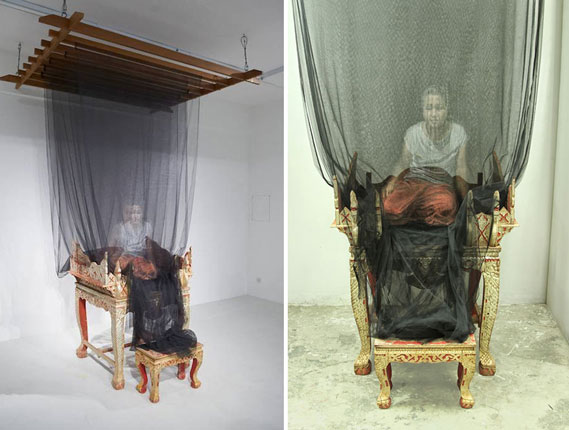 تصویر سه بعدی پیر زن