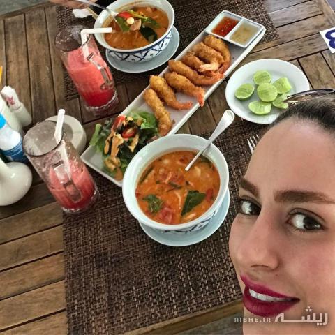 سمانه پاکدل سلفی خانم بازیگر ایرانی که آتش به جان خیلی ها زد + عکس