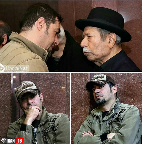 ظاهر متفاوت «شهاب حسینی» در مراسم ختم همسر «علی نصیریان»