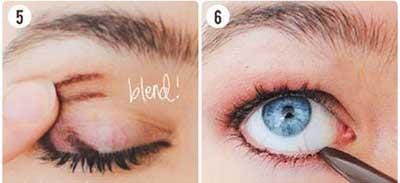 آموزش تصویری آرایش و میکاپ چشم قهوه ای تیره