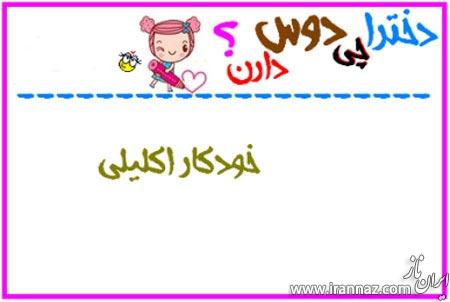 طنز تصویری دخترا چی دوست دارن! طنز تصویری دخترا چی دوست دارن!