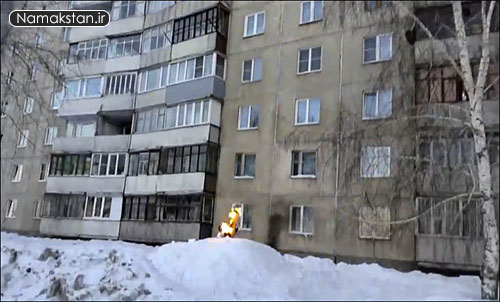 پرش از ساختمان , پریدن از روی برج , الکساندر چرنیکو , آتش زدن خود و پریدن از برج