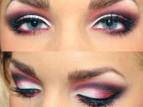 آرایش بنفش,آرایش صورت, گالری تصاویر