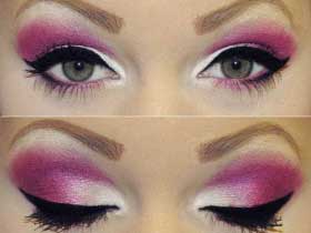 آرایش بنفش,آرایش صورت, گالری تصاویر