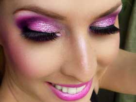 آرایش بنفش,آرایش صورت, گالری تصاویر