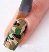 آموزش طراحی ناخن,طراحی ناخن,طراحی ناخن مدل ارتشی