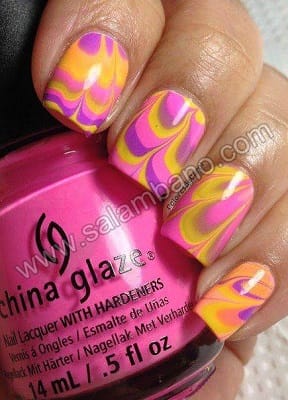 آموزش تصویری ساخت لاک ناخن ابر و باد! 