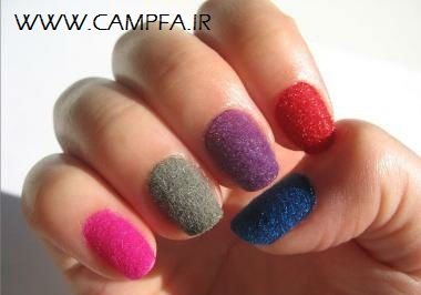 مدل ناخن با لاک مخملی جدید - www.campfa.ir مدل ناخن با لاک مخملی جدید - www.campfa.ir
