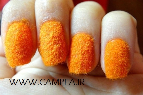 مدل ناخن با لاک مخملی جدید - www.campfa.ir مدل ناخن با لاک مخملی جدید - www.campfa.ir