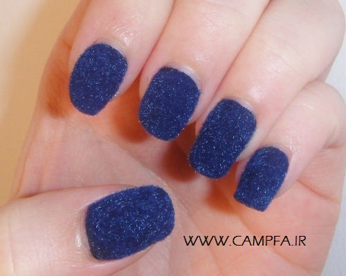 مدل ناخن با لاک مخملی جدید - www.campfa.ir مدل ناخن با لاک مخملی جدید - www.campfa.ir
