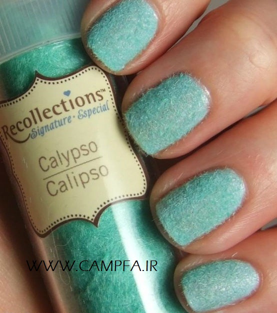 مدل ناخن با لاک مخملی جدید - www.campfa.ir مدل ناخن با لاک مخملی جدید - www.campfa.ir