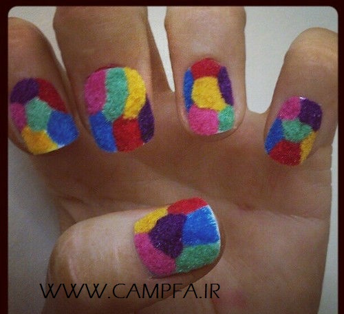 مدل ناخن با لاک مخملی جدید - www.campfa.ir مدل ناخن با لاک مخملی جدید - www.campfa.ir