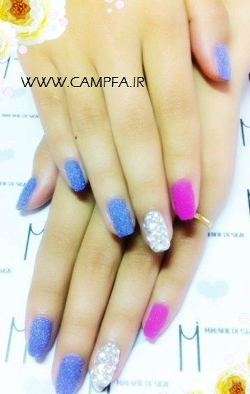 مدل ناخن با لاک مخملی جدید - www.campfa.ir مدل ناخن با لاک مخملی جدید - www.campfa.ir