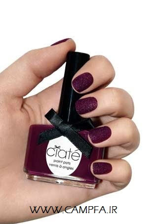 مدل ناخن با لاک مخملی جدید - www.campfa.ir مدل ناخن با لاک مخملی جدید - www.campfa.ir