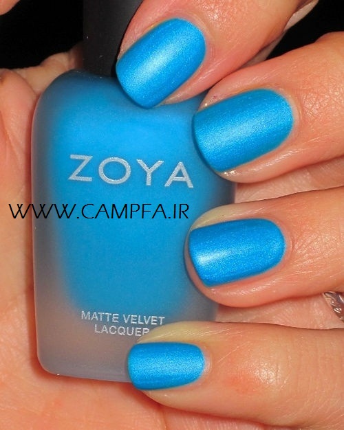 مدل ناخن با لاک مخملی جدید - www.campfa.ir مدل ناخن با لاک مخملی جدید - www.campfa.ir