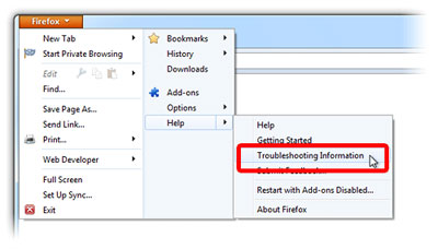 ترفند فایرفاکس, ریست کردن فایرفاکس