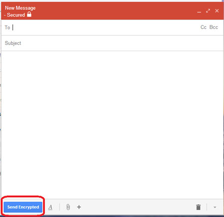 ایمیل های رمزگذاری, SecureGmail, مرورگر کروم