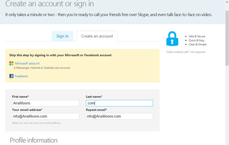 ساخت اکانت در اسکایپ, ثبت نام در اسکایپ, نرم افزار Skype ساخت اکانت در اسکایپ, ثبت نام در اسکایپ, نرم افزار Skype