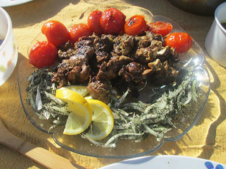 کباب ران مرغ بدون استخوان,پخت کباب ران مرغ