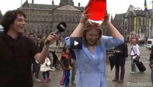 عکس های لخت و برهنه دختر دانشجو و انجام چالش سطل آب یخ