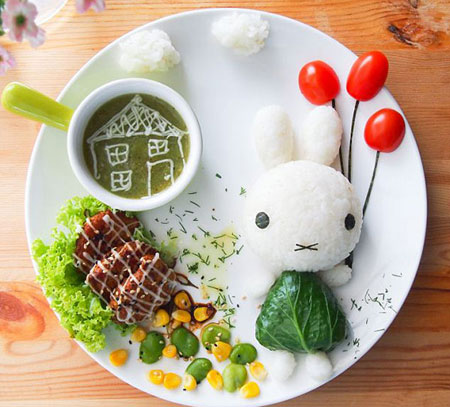 تزیین غذای کودک, نحوه تزیین غذای کودک