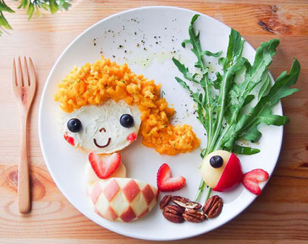 تزیین غذای کودک, نحوه تزیین غذای کودک