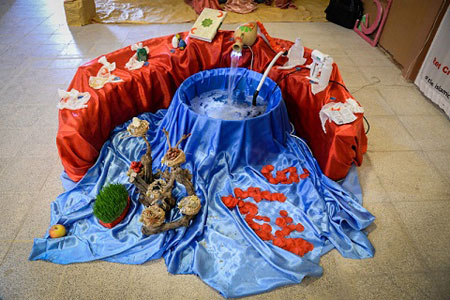 تزیین سفره هفت سین,چیدمان سفره هفت سین