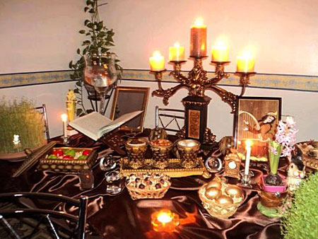 تزیین سفره هفت سین,چیدمان سفره هفت سین