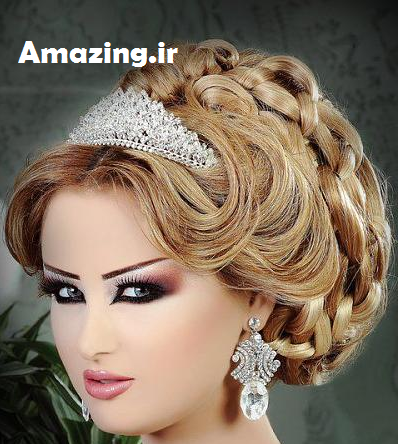 مدل مو عروس 2014, مدل آرایش عروس 2014,مدل شینیون عروس 2014, مدل میکاپ عروس 2014