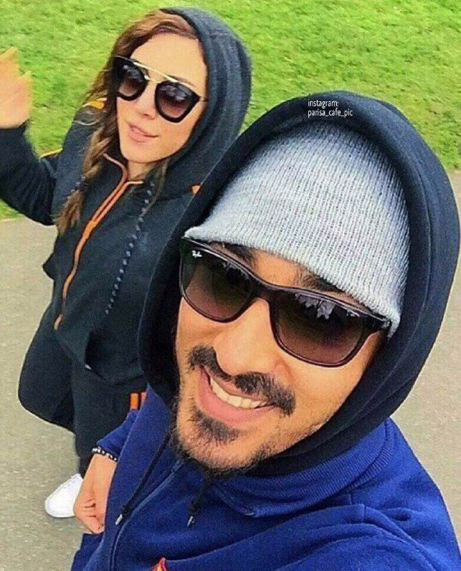 سلفی فوتبالیست مشهور با خواهر خانم بازیگر