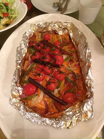 ماهى سالمون کریسمسى,طرز پخت ماهى سالمون کریسمسى